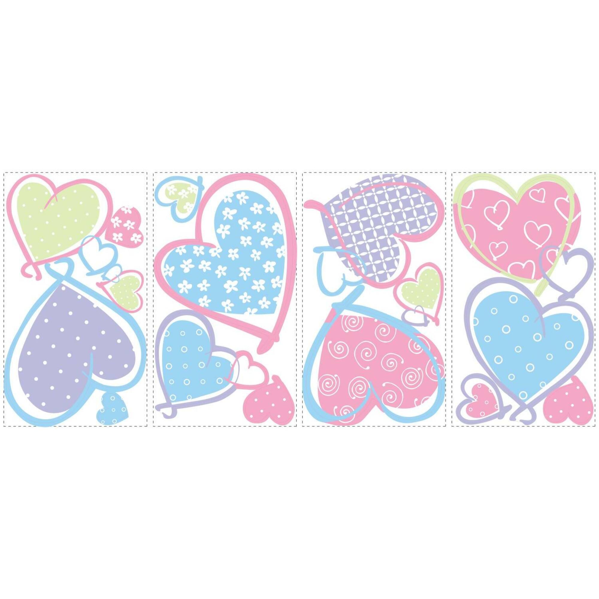 RoomMates Hearts Peel & Stick Wall Decals